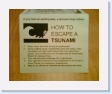 Our first Tsunami warning - in our motel in Florence, Oregon